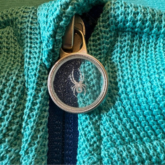 Spyder Girl's Endure Stryke Full Zip Jacket XL 18 Baltic Blue Pockets Polyester - Picture 12 of 13